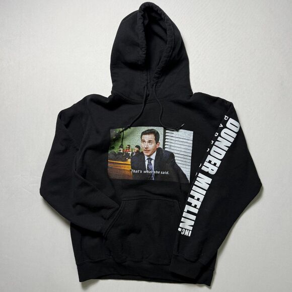 The Office Michael "That's What She Said" Hoodie Sz Med, Dunder Mifflin 2/$15 - Picture 2 of 12
